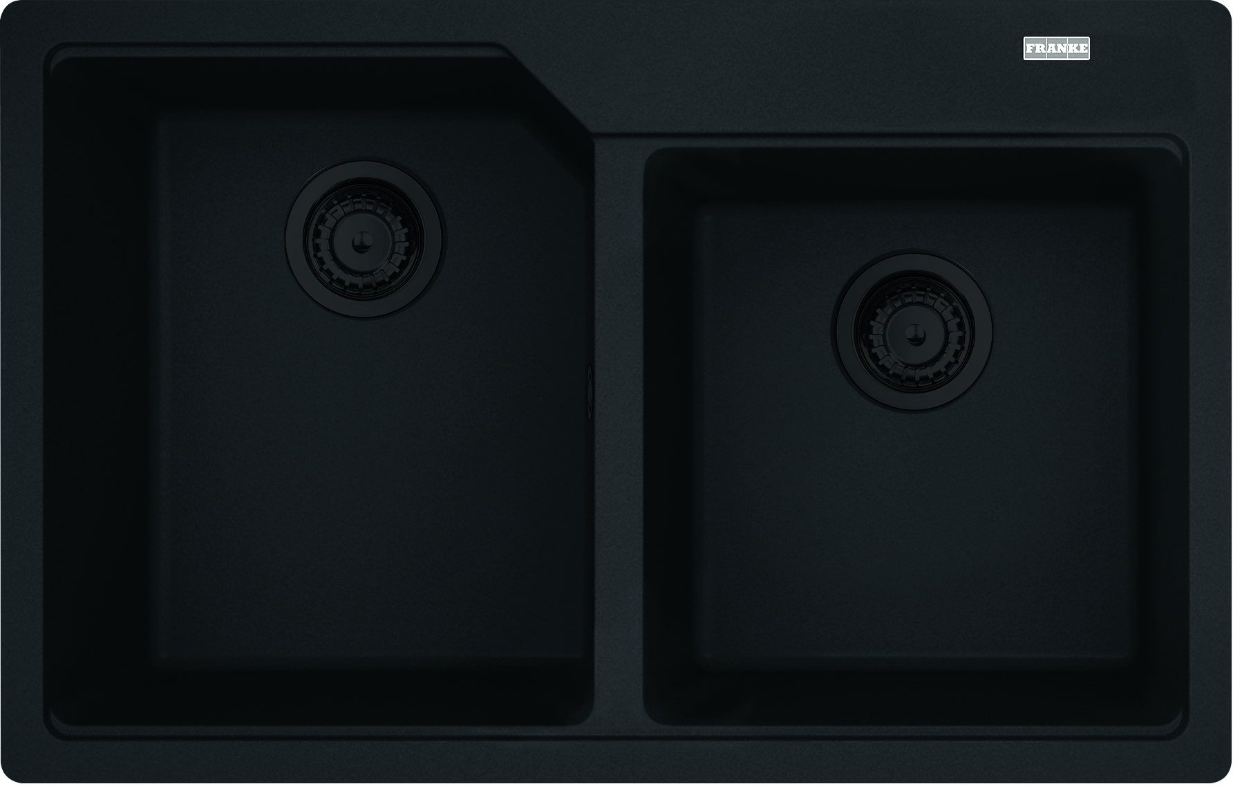 Darmowa Dostawa - Zlewozmywak granitowy 78x50 cm czarny Franke Urban 1140697746