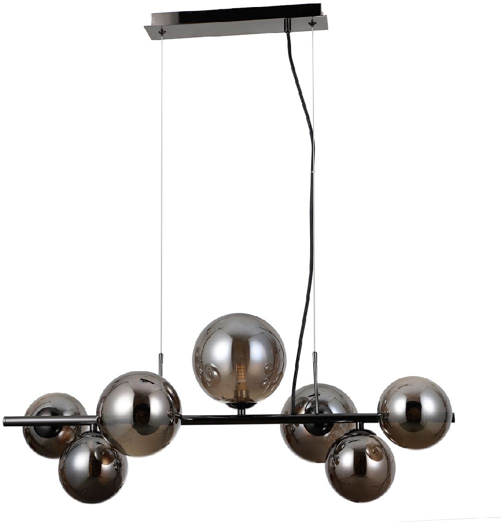 Darmowa Dostawa - Lampa wisząca powyżej 6x5 W czarna Italux Cabella PND4060077ABCR