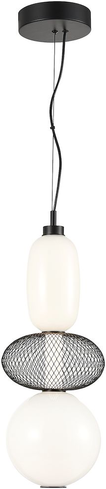 Darmowa Dostawa - Lampa wisząca 1x23 W biała-czarna Milagro Arame ML1433