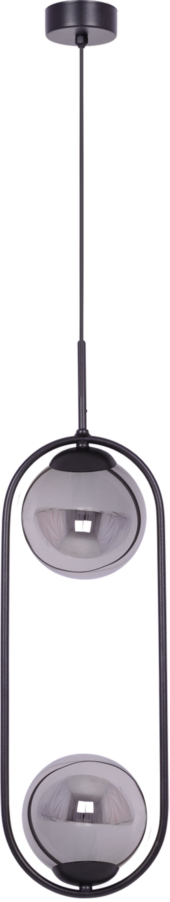 Darmowa Dostawa - Lampa wisząca 2x40 W czarna-grafitowa Kaja Davos K5111