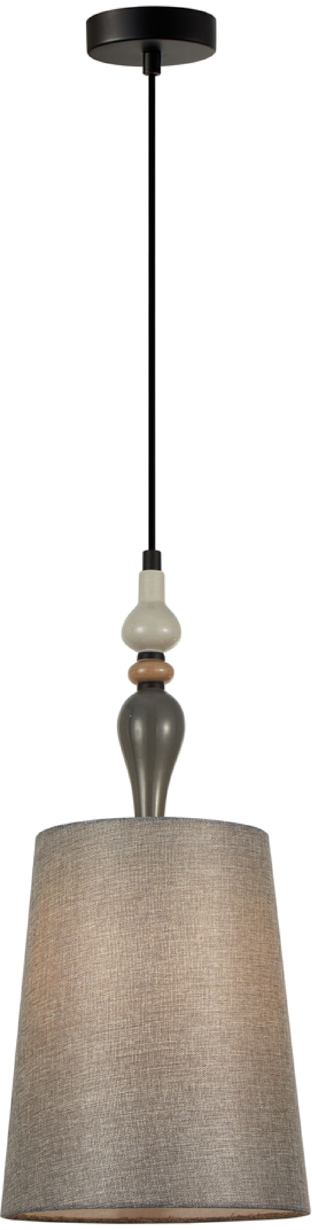 Darmowa Dostawa - Lampa wisząca 1x60 W czarna Italux Nerom PND22374CBK