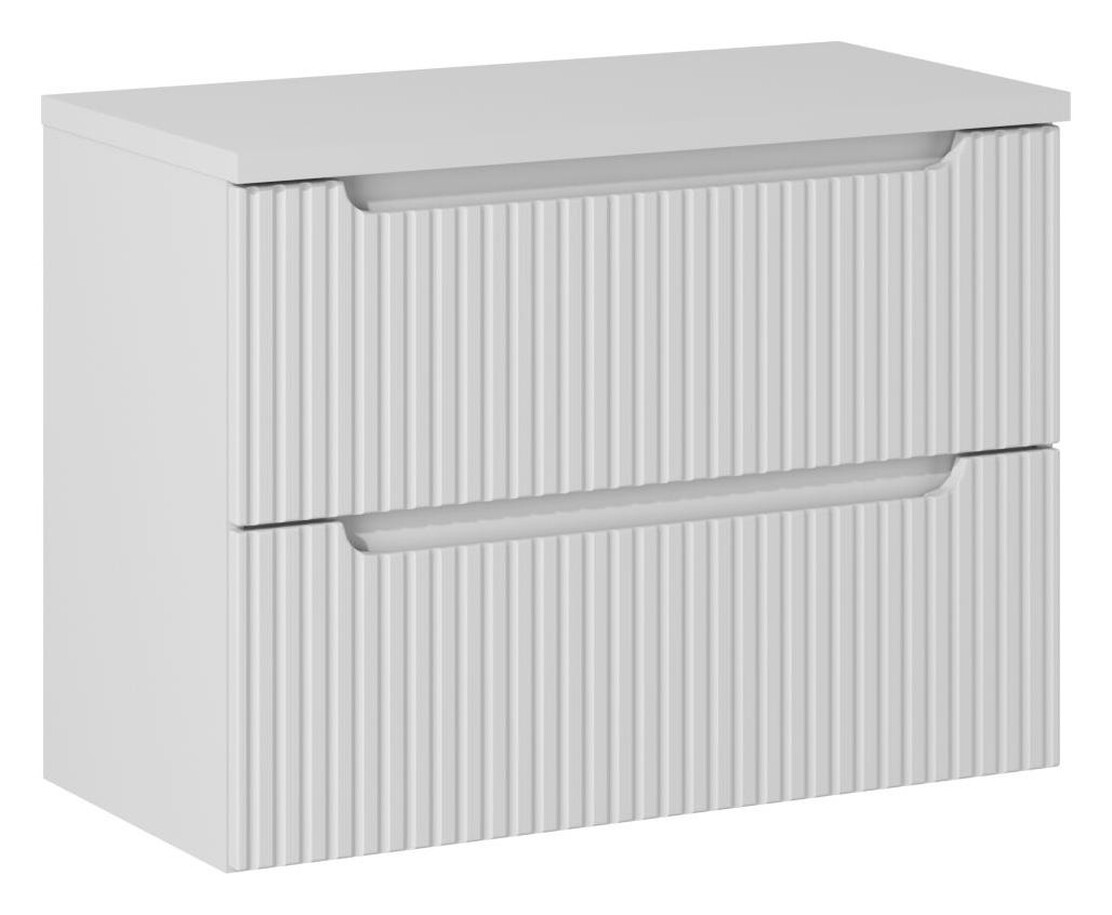 Darmowa Dostawa - Szafka z blatem 80x40x57 cm podumywalkowa wisząca biała Comad Nova White SETNOWBWHITE80CMS