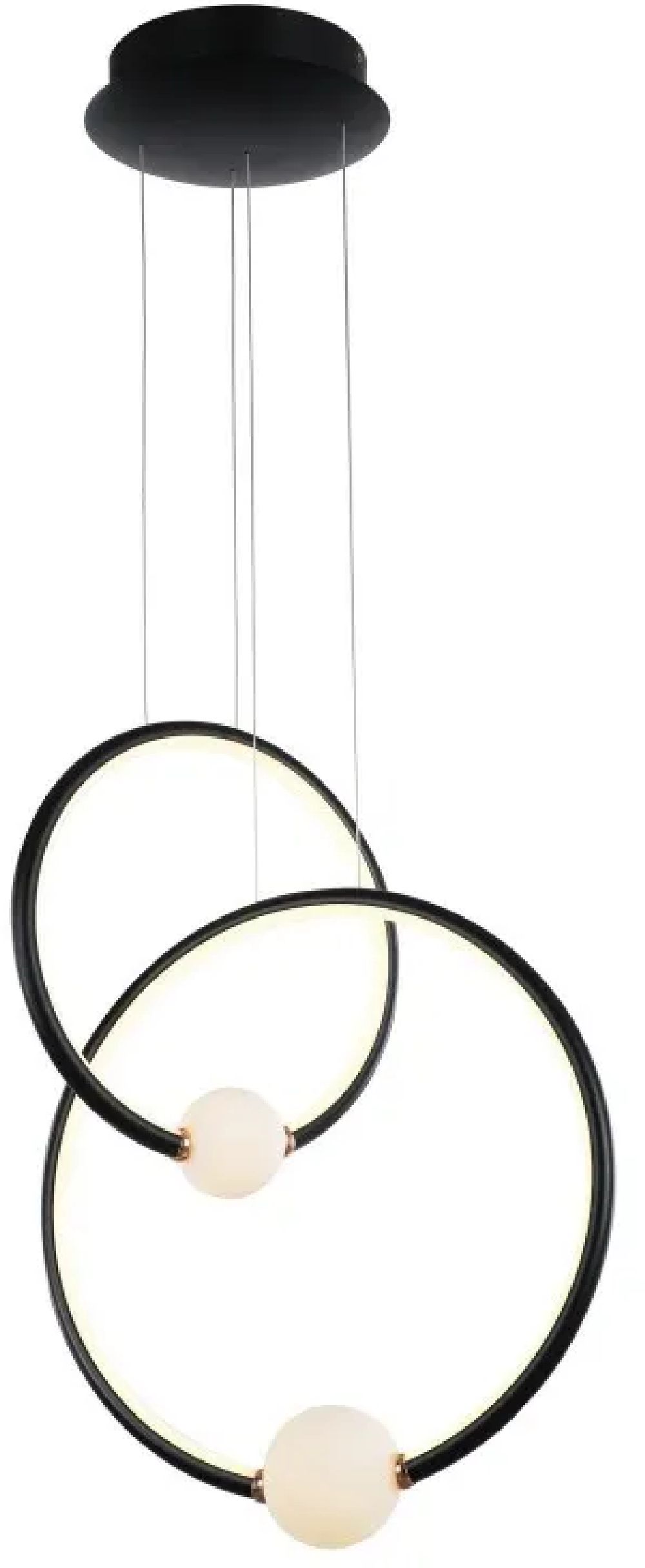 Darmowa Dostawa - Lampa wisząca 1x44 W czarna Italux Lozanna PND201120352BBL