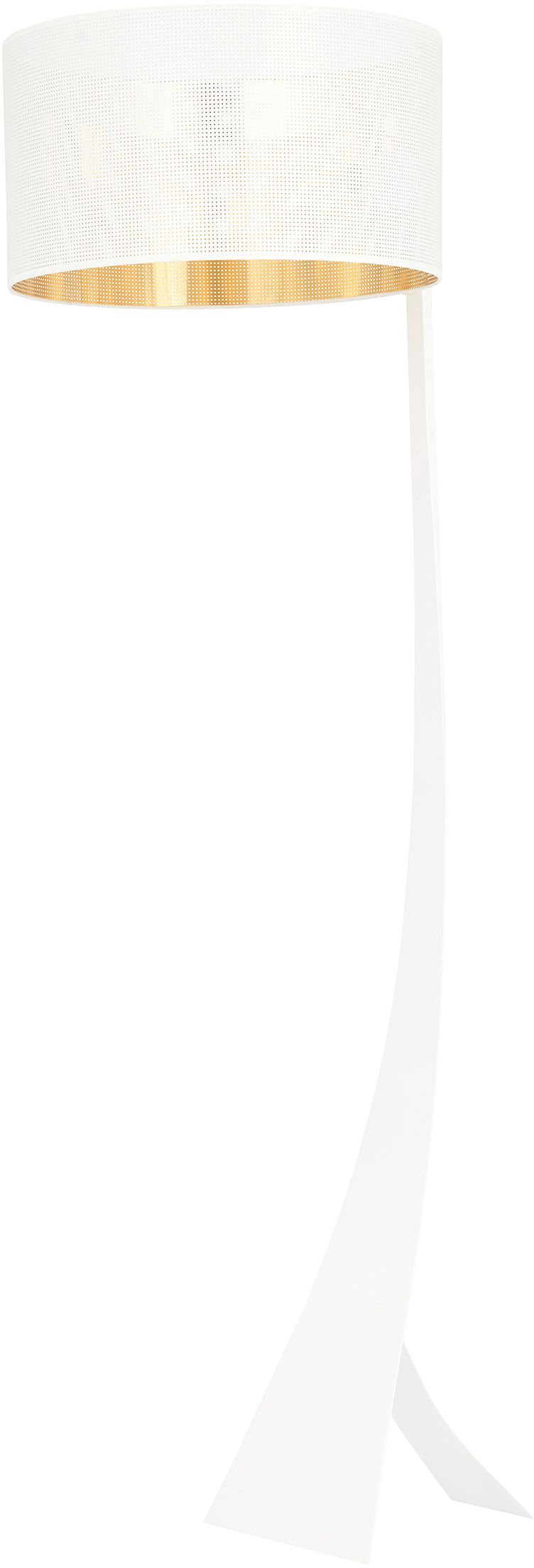 Darmowa Dostawa - Lampa stojąca 1x15 W biała-złota Emibig Estrella 1155LP1