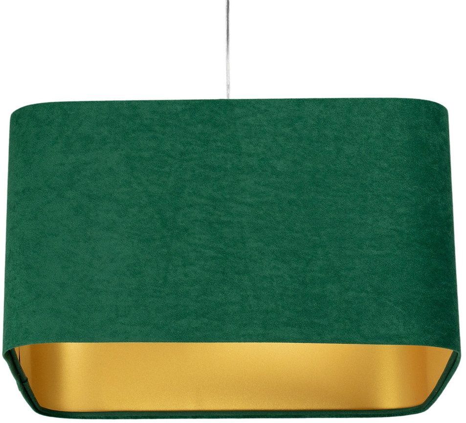 Darmowa Dostawa - Lampa wisząca 1x60 W zielona-złota BPS Koncept Kwadro sue KW10440W20