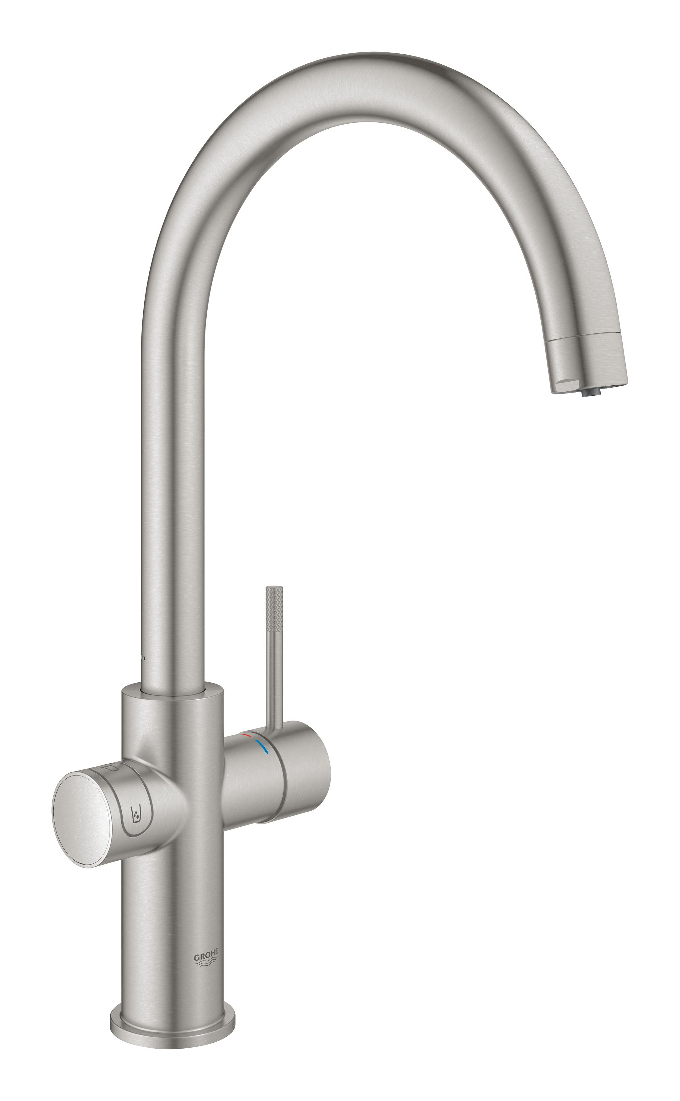 Darmowa Dostawa - Bateria kuchenna z filtrem stojąca supersteel Grohe Blue 31455DC1