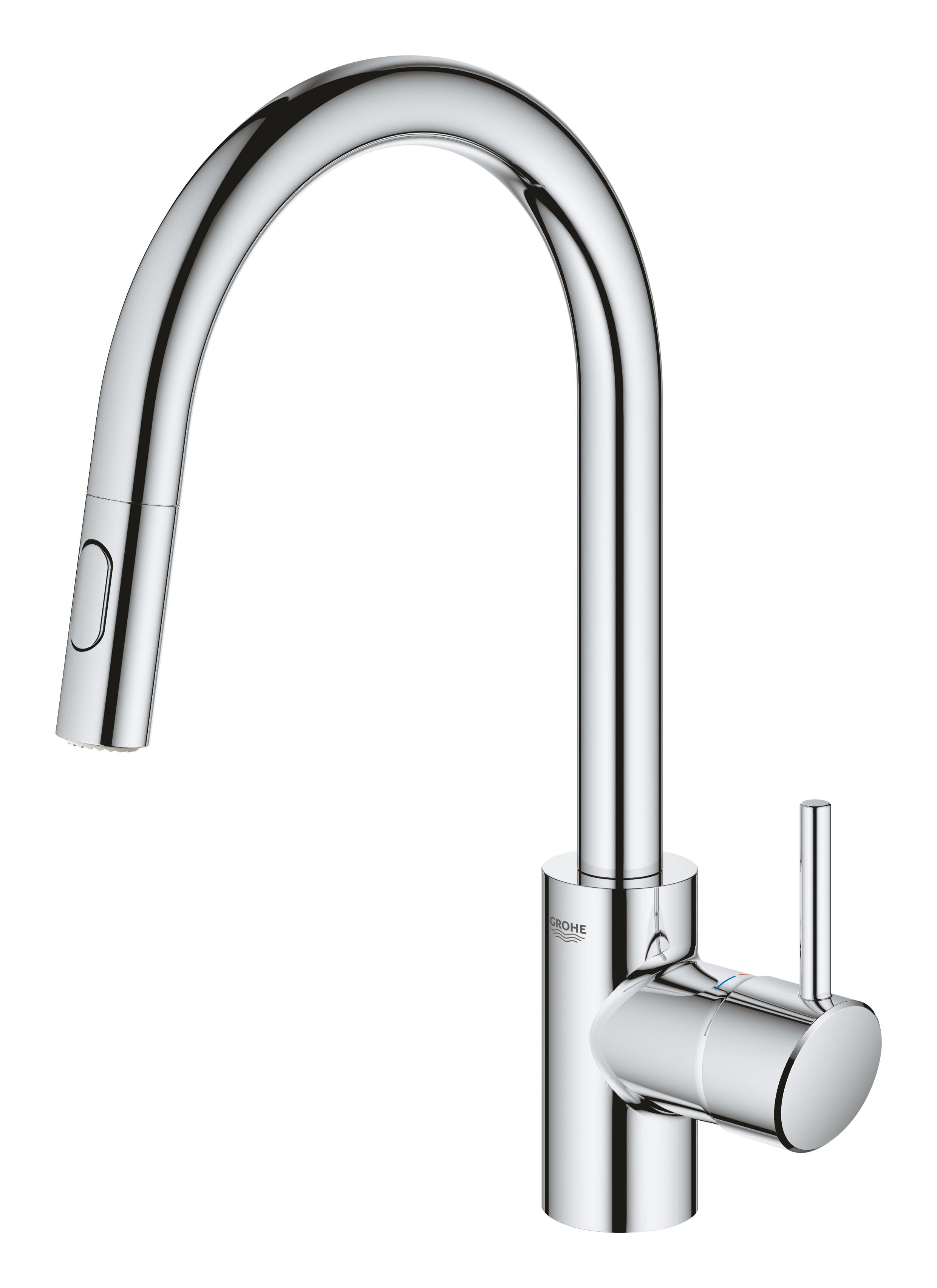 Darmowa Dostawa - Bateria kuchenna stojąca starlight chrome Grohe Concetto 31483002