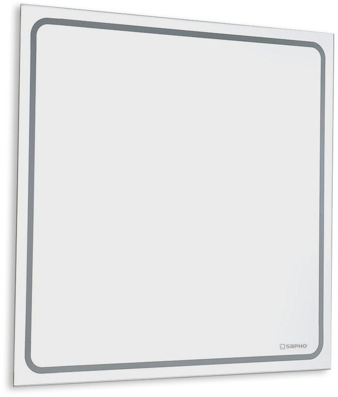 Darmowa Dostawa - Lustro 55x55 cm kwadratowe z oświetleniem Sapho Gemini GM055