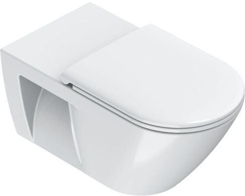 Darmowa Dostawa - Miska WC wisząca bez kołnierza dla niepełnosprawnych biała Catalano Sfera 0911700001