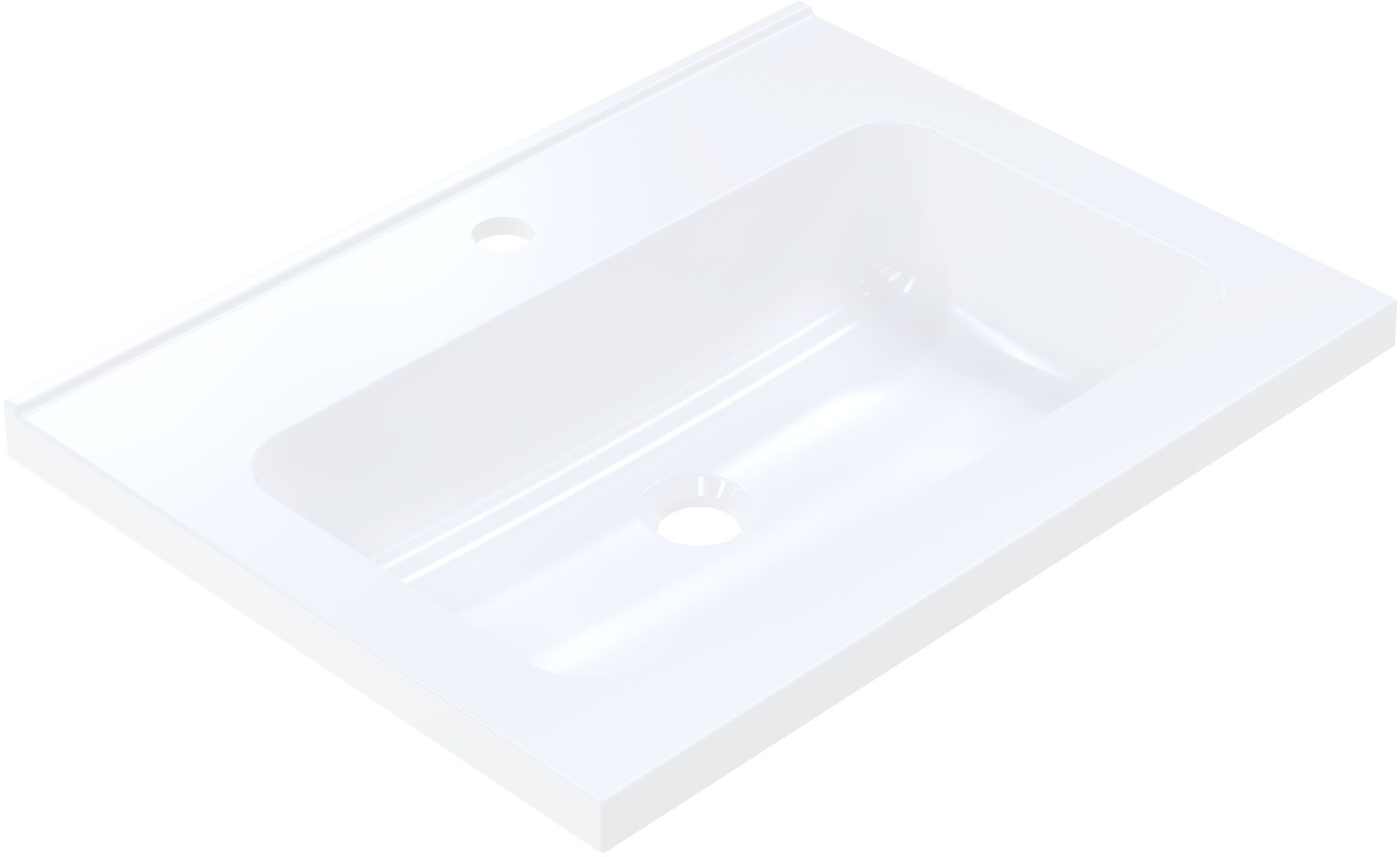 Darmowa Dostawa - Umywalka 60x45 cm prostokątna wpuszczana biała Ruvetti Ivana DOLIVA60