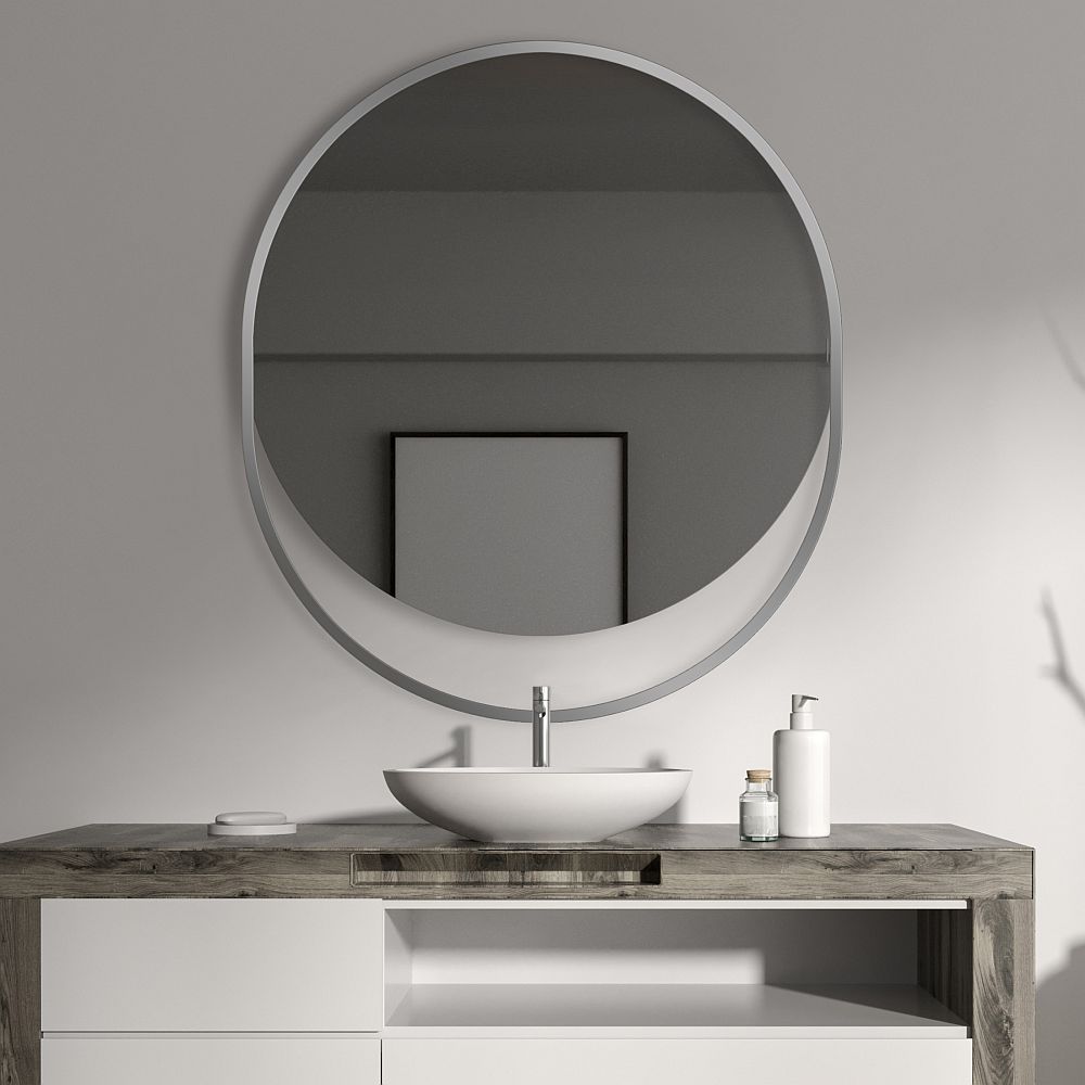 Darmowa Dostawa - Lustro 60x75 cm owalne srebrny Guarda Ravel FORRAVSREBRNY60X75