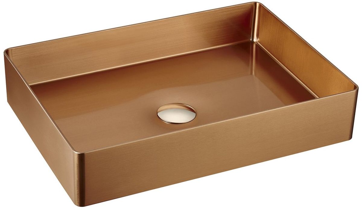 Darmowa Dostawa - Umywalka 50x35.2 cm prostokątna nablatowa Sapho Aurum AU303