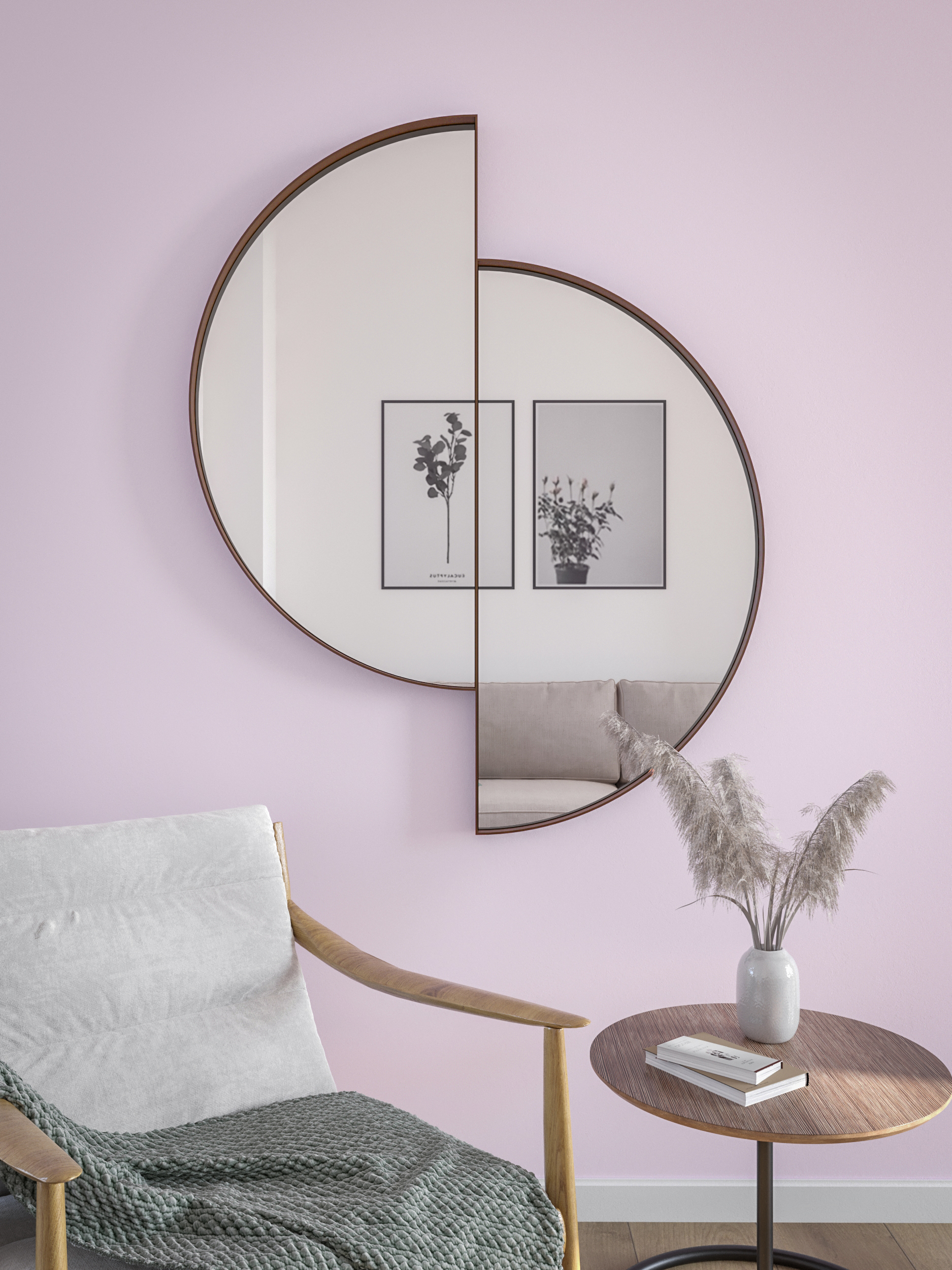 Darmowa Dostawa - Lustro 80x100 cm czarny HoM Qaanaaq Q80x100BLC50x4