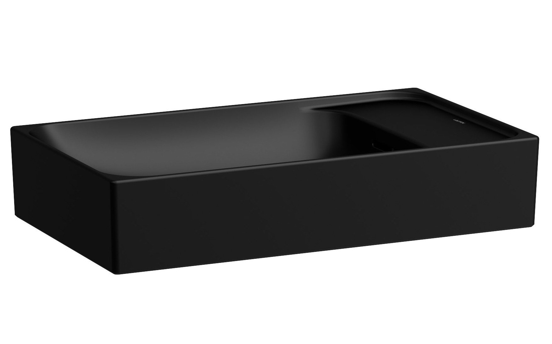 Darmowa Dostawa - Umywalka 60x35 cm prostokątna nablatowa czarna Laufen Meda H8121137161091