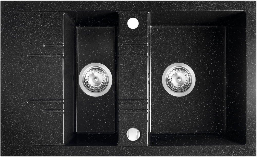 Darmowa Dostawa - Zlewozmywak granitowy 79x48 cm Ferro Mezzo II DRGM34879HA