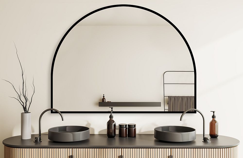 Darmowa Dostawa - Lustro 120x90 cm czarny Guarda Musa FORMUSCZARNY120X90