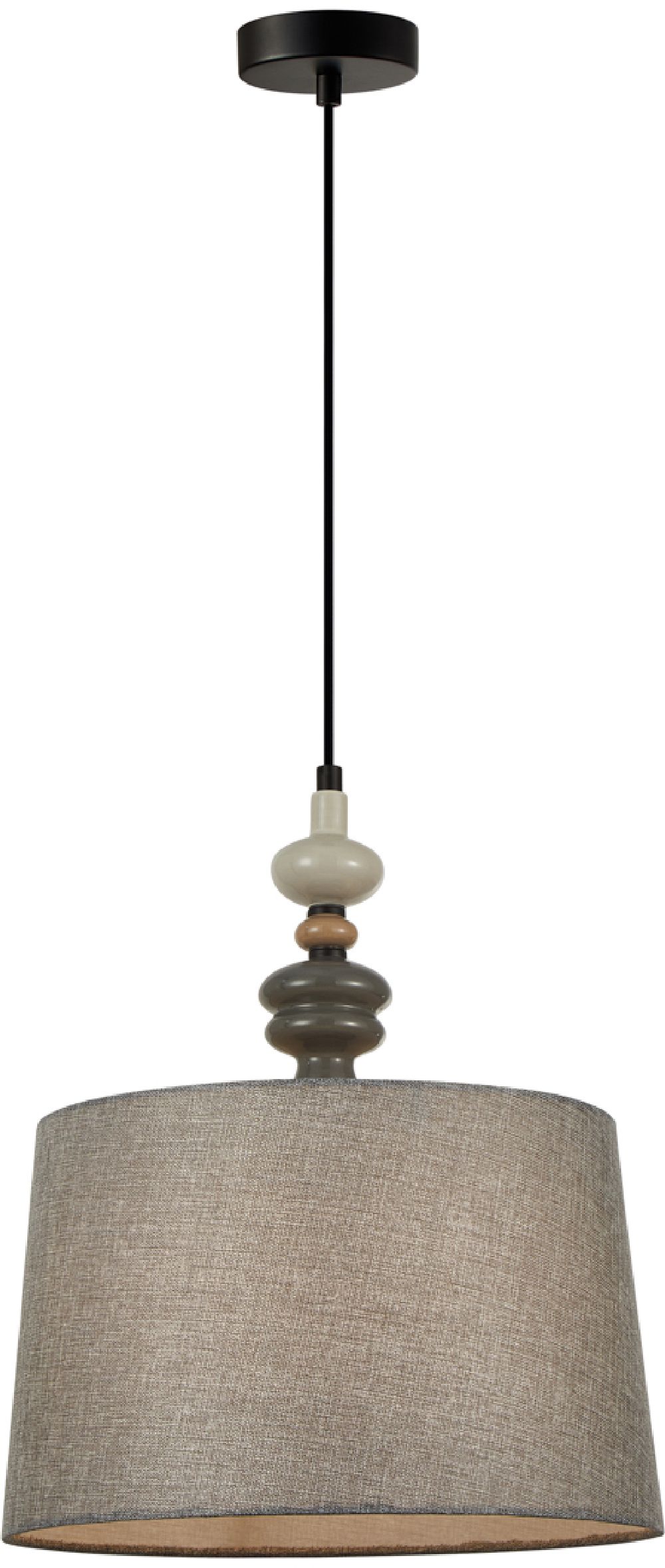 Darmowa Dostawa - Lampa wisząca 1x60 W czarna Italux Nerom PND22374BBK