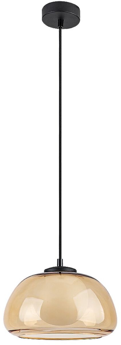 Darmowa Dostawa - Lampa wisząca 1x5 W biała-czarna-bursztynowa Rabalux Elowen 72273