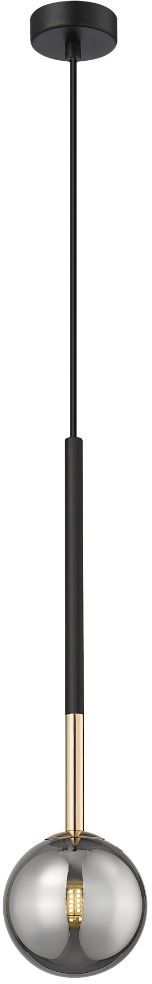 Darmowa Dostawa - Lampa wisząca 1x4 W czarna-złota Zuma Line Arcturus P057401FSDFZ