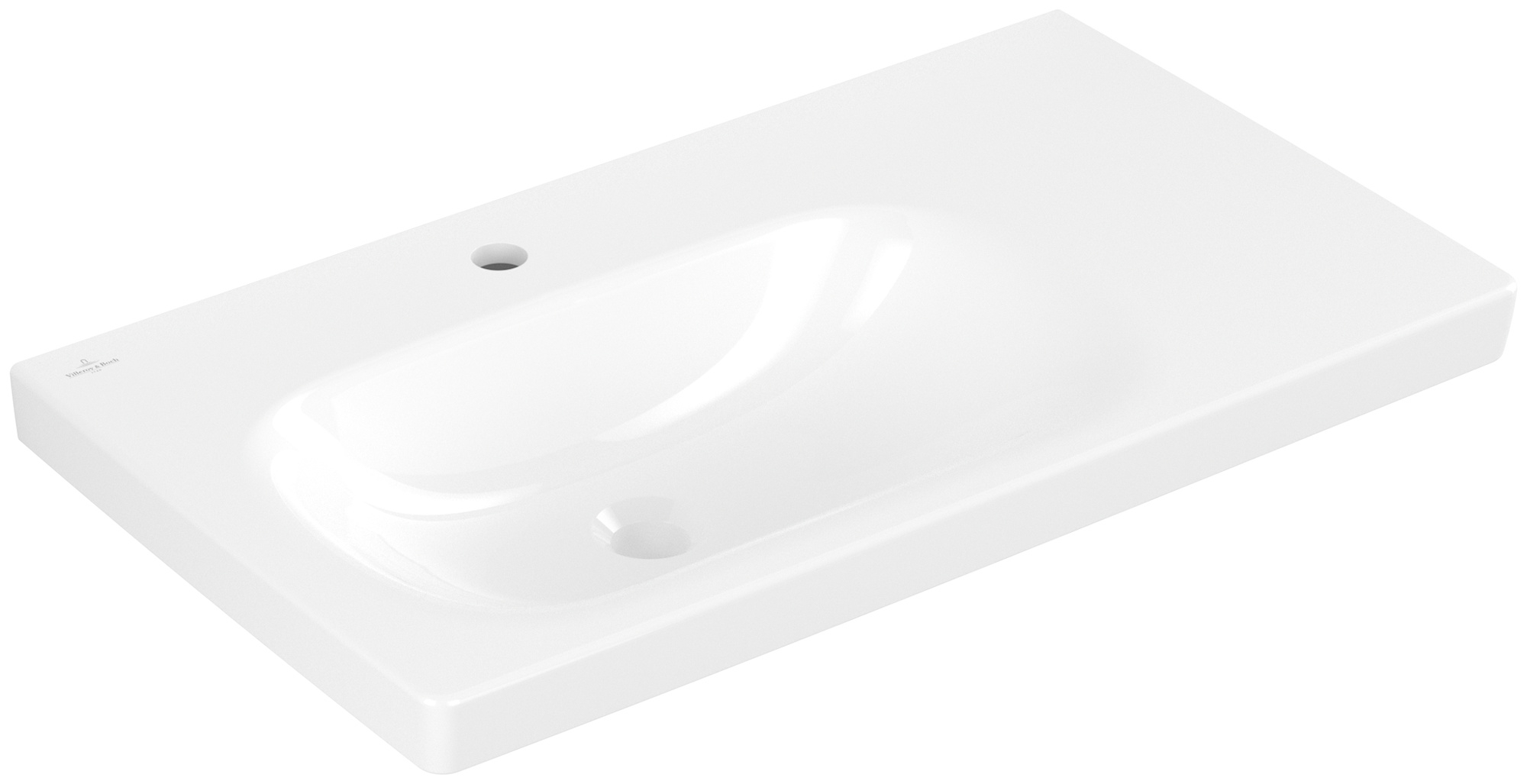 Darmowa Dostawa - Umywalka 80x46 cm prostokątna meblowa biała Villeroy & Boch Skyla 5A52L2R1