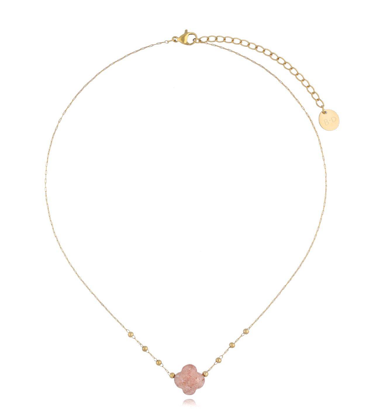 Naszyjnik z koniczynką z kwarcu Creation NPA1214