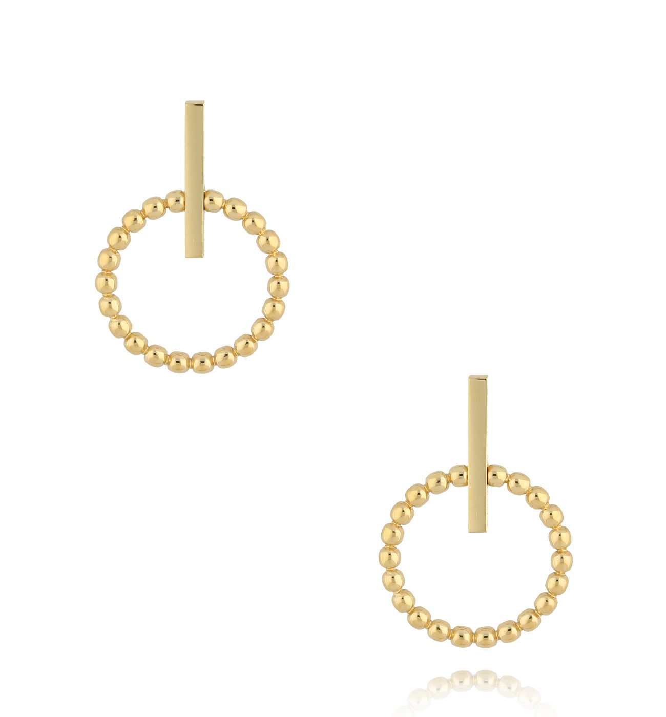 Kolczyki złote okrągłe Warrior KSA1280