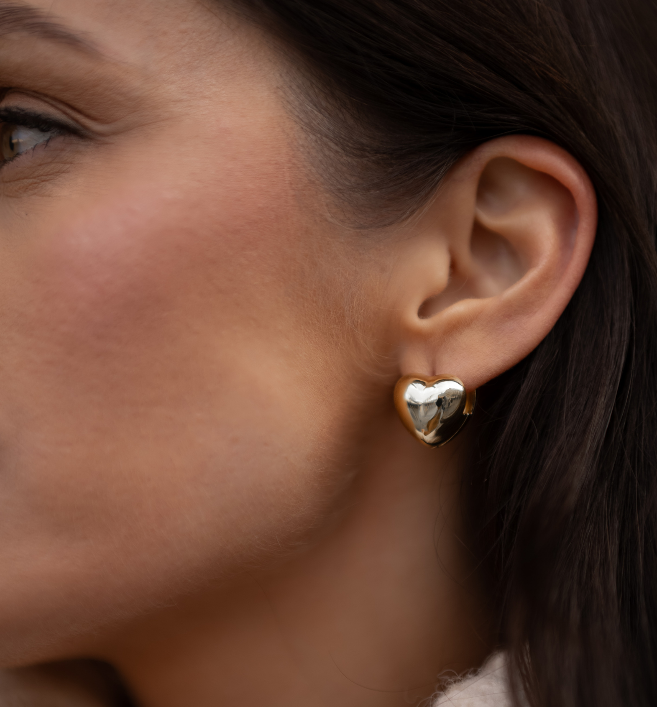 Kolczyki złote serca Violetta KRG1049