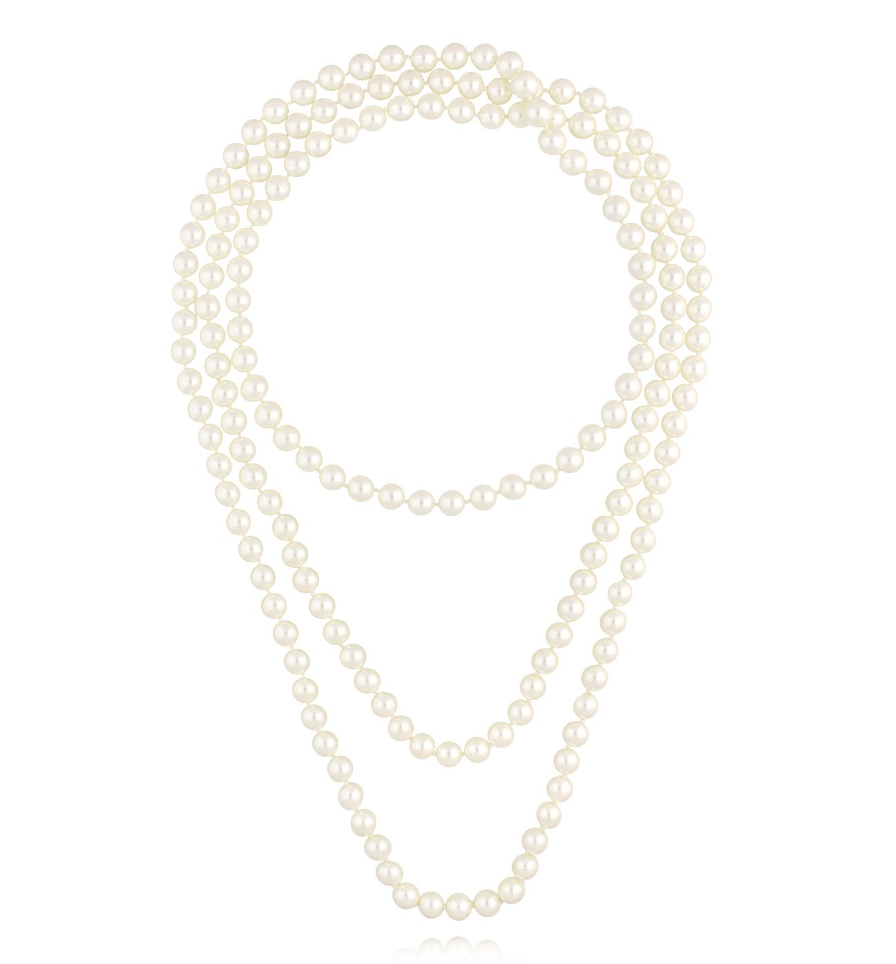 Naszyjnik długi z perłami NPE0303