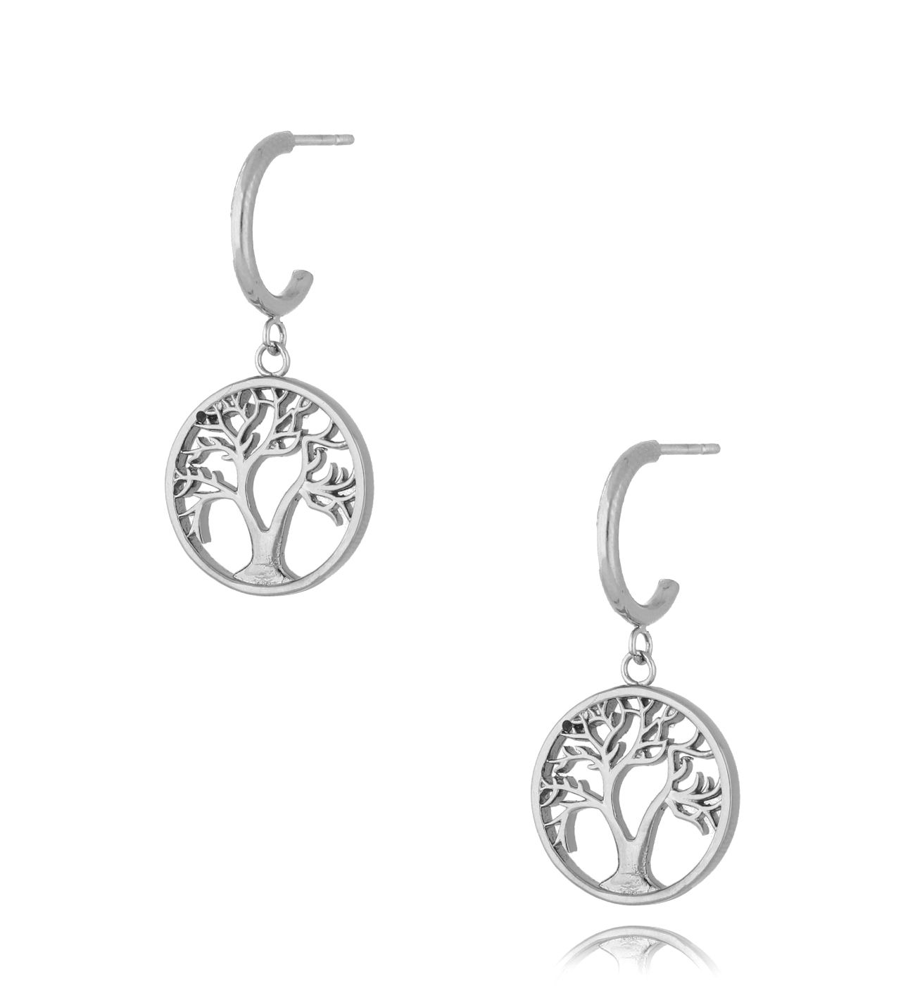 Kolczyki srebrne z drzewem Samara KSA0752