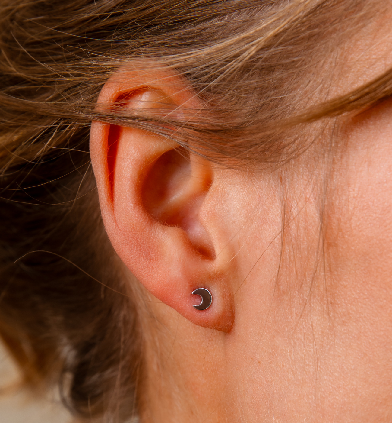 Kolczyki księżyce srebrne KGG0033