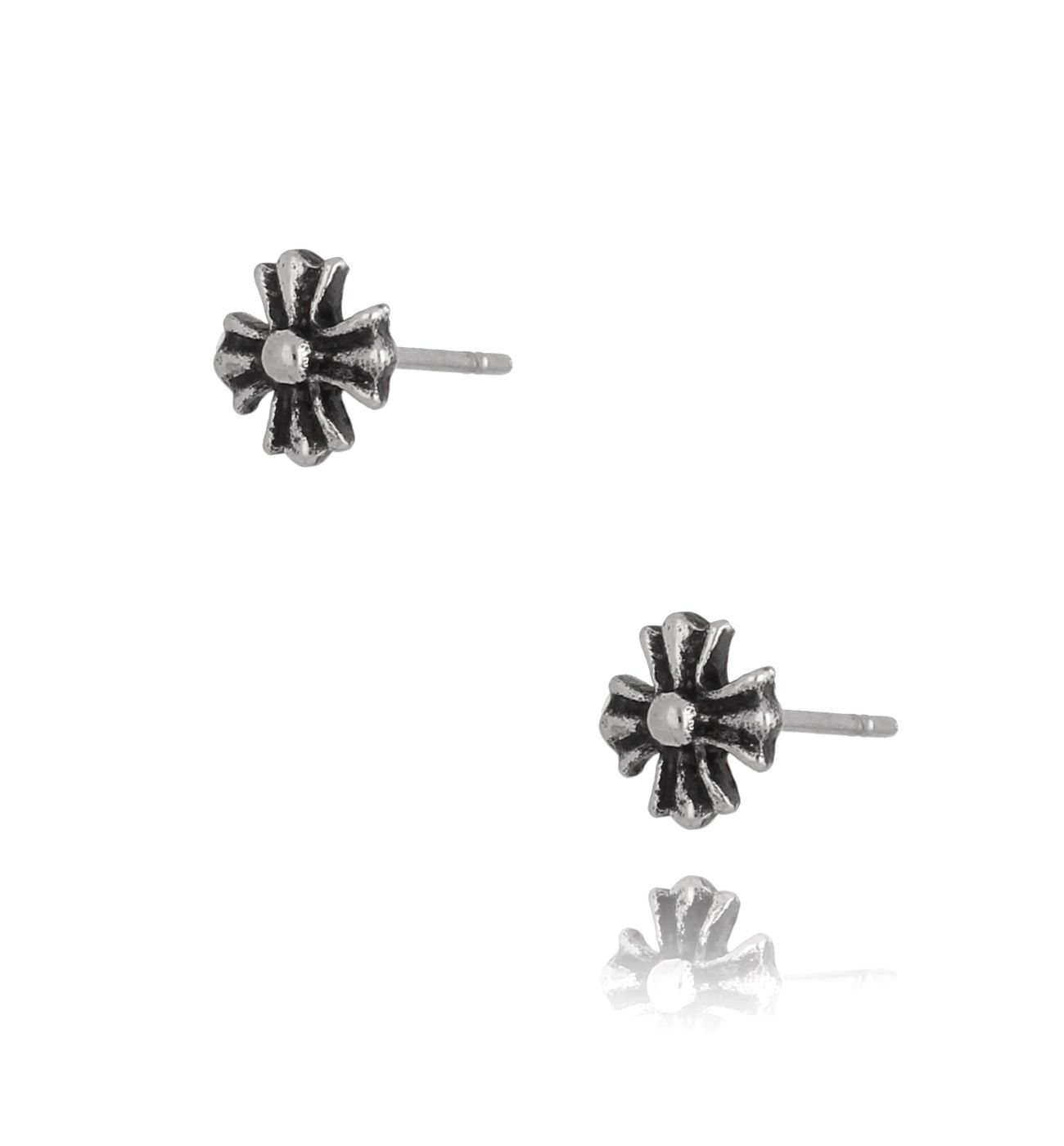 Kolczyki wkrętki z krzyżykami KMITC0105