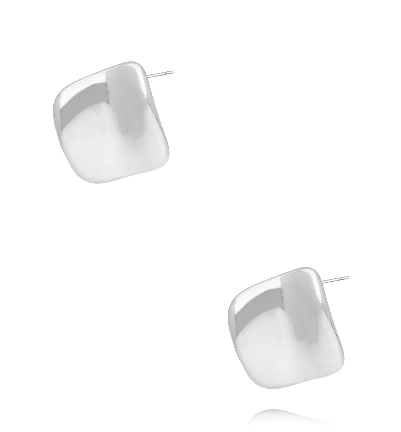 Kolczyki srebrne prostokątne KRG1091