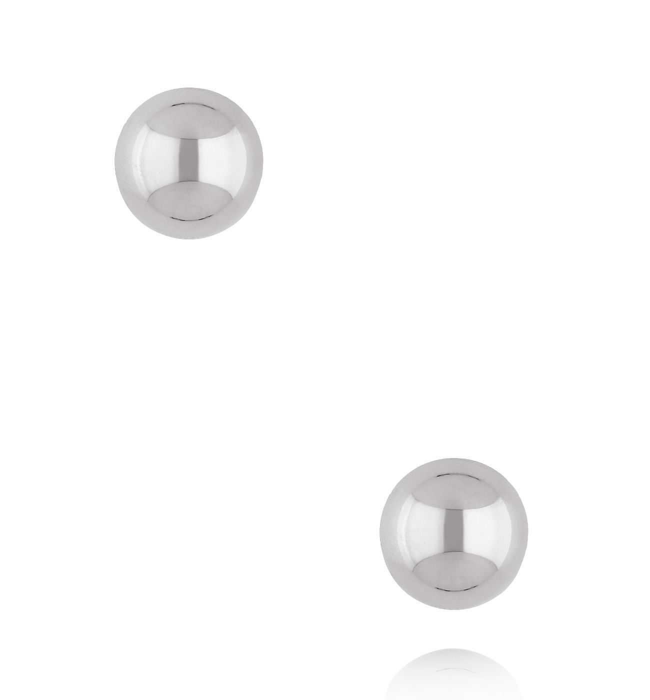 Kolczyki półkola ze stali szlachetnej srebrne KSY0642 - By Dziubeka