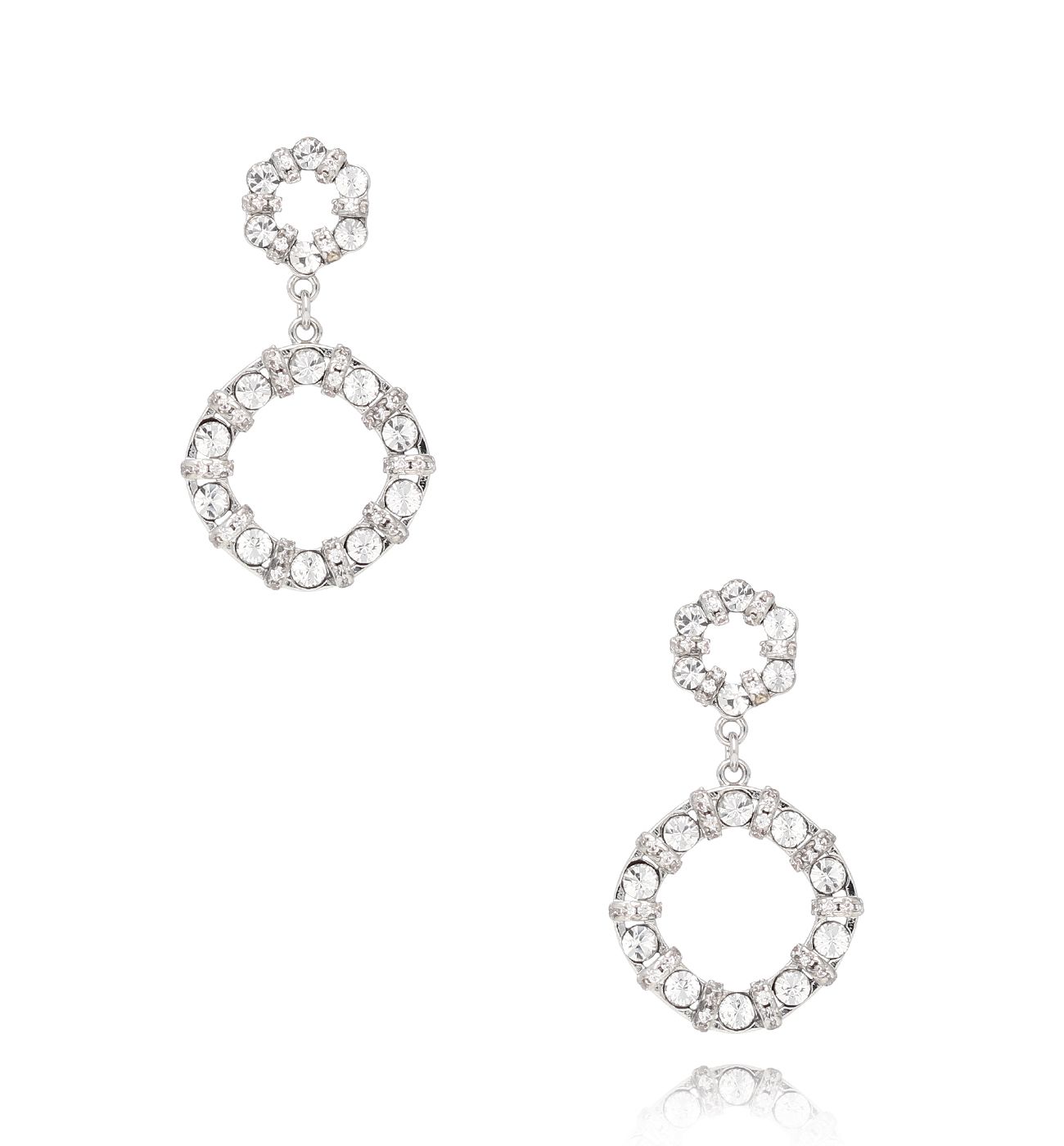 Kolczyki srebrne z kryształkami Spectacle KSS1712