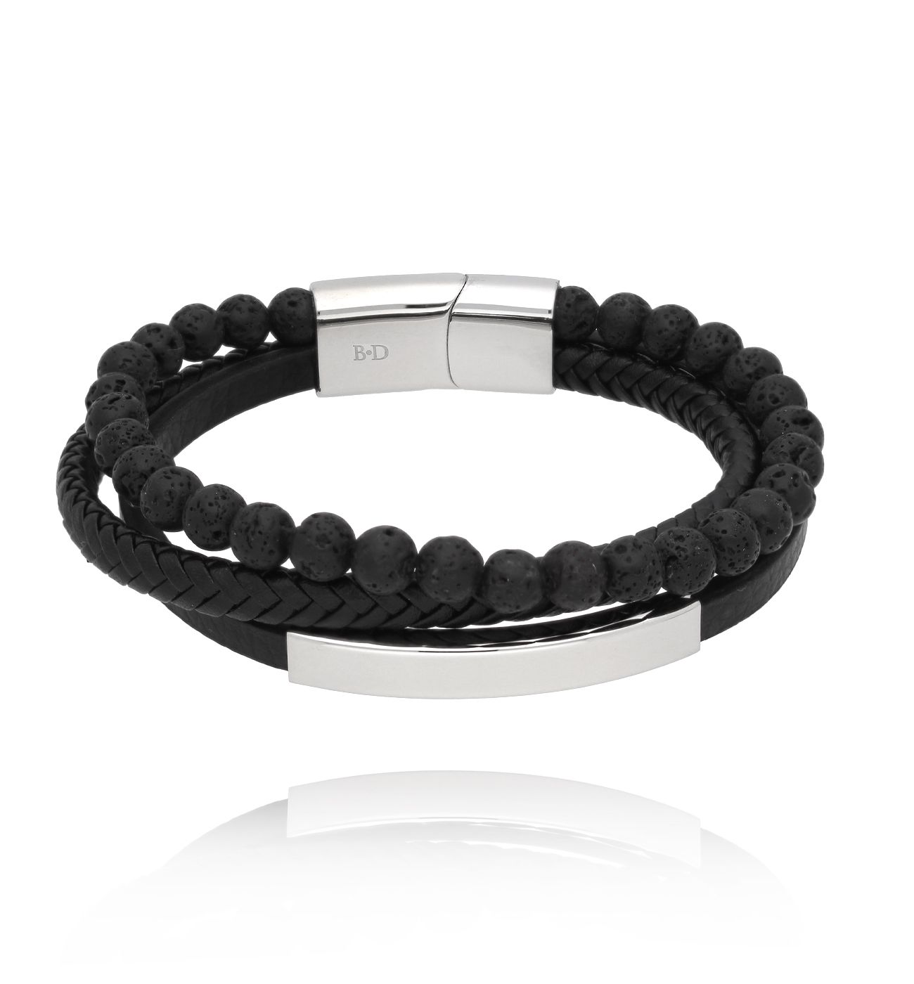 Bransoletka męska skórzana Aguinaldo 60 - By Dziubeka