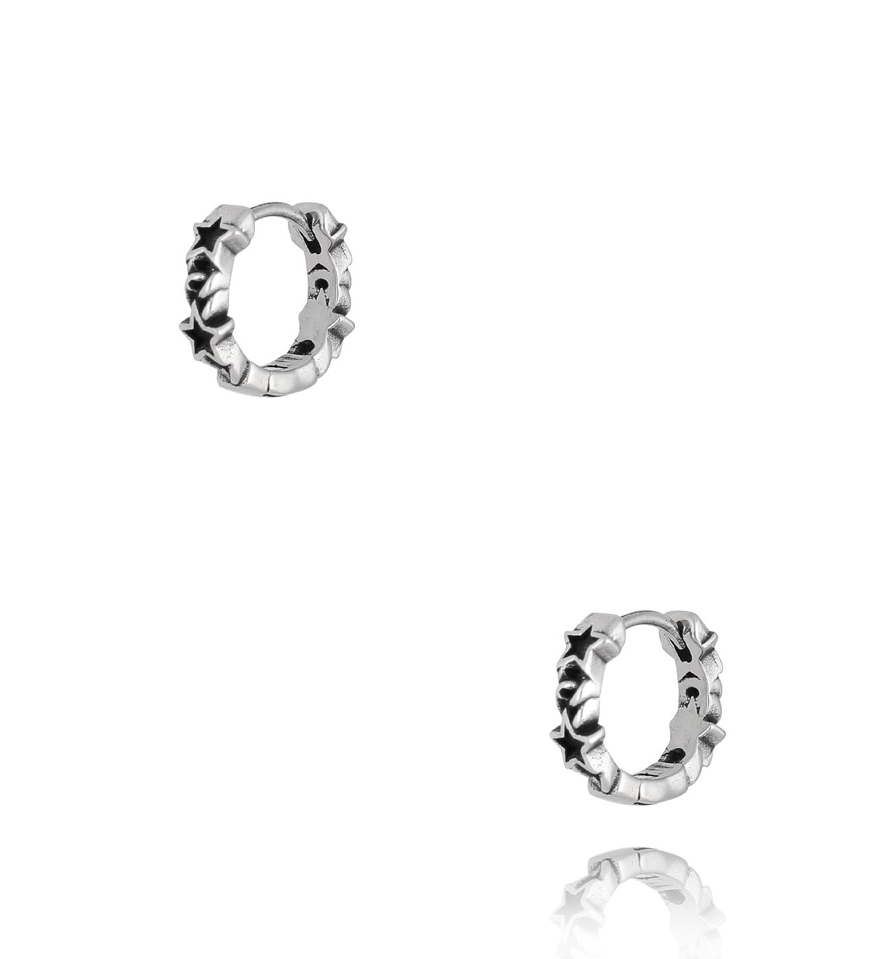 Kolczyki srebrne okrągłe Anders 052 - By Dziubeka