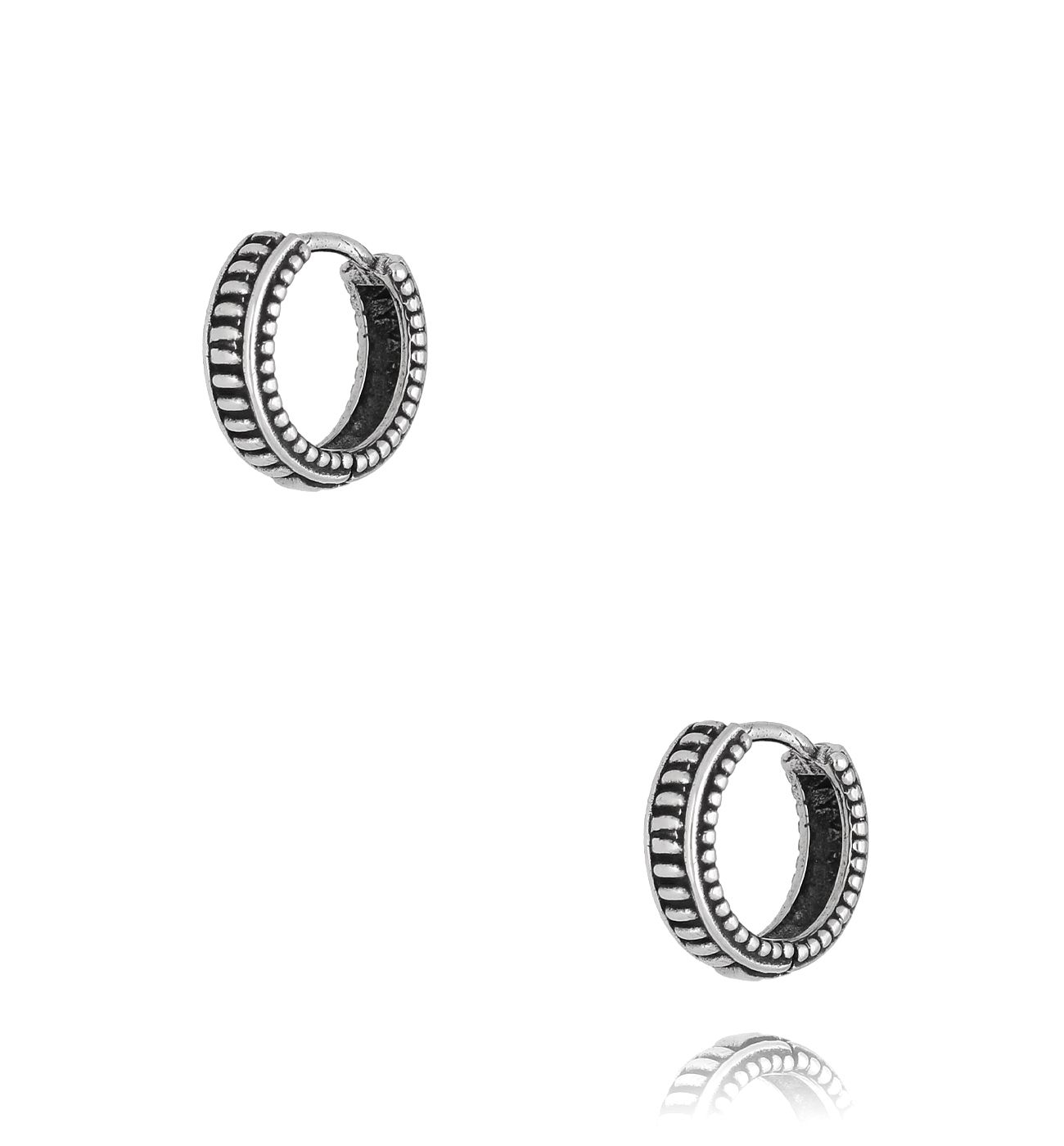 Kolczyki srebrne okrągłe Jesper KMITC0060