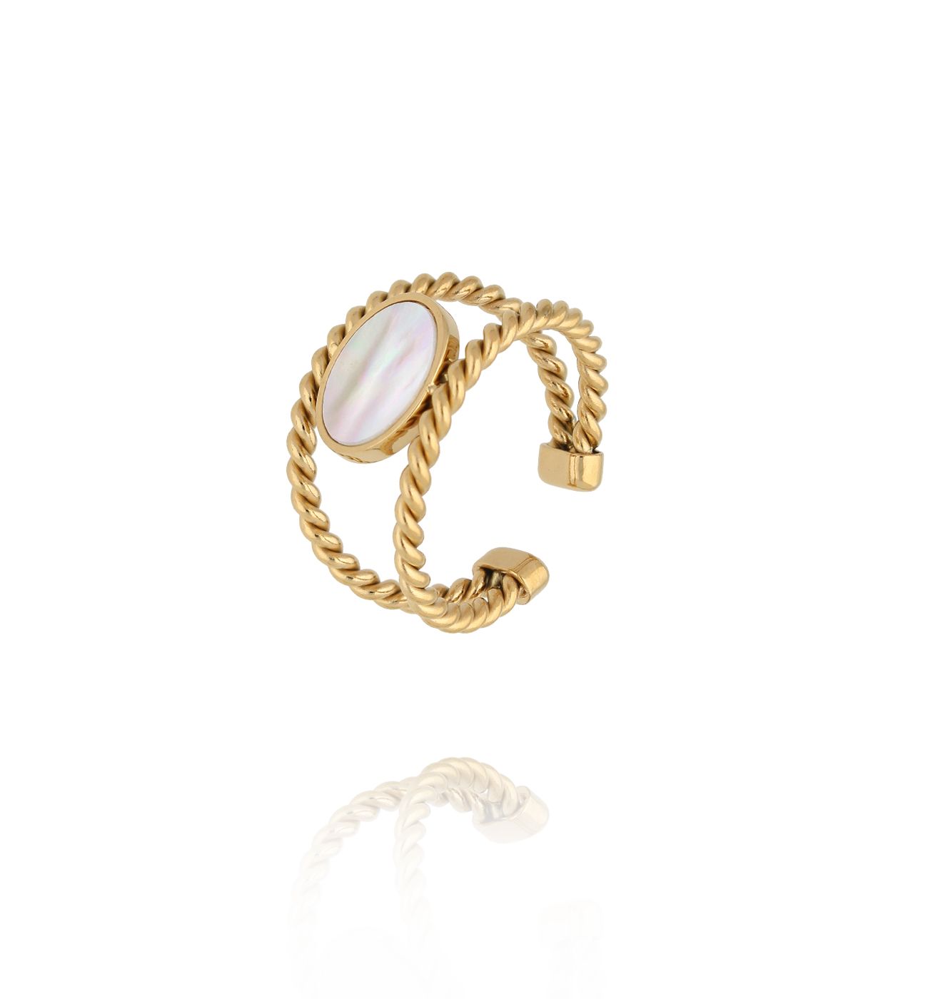 Pierścionek z masą perłową PEA0048