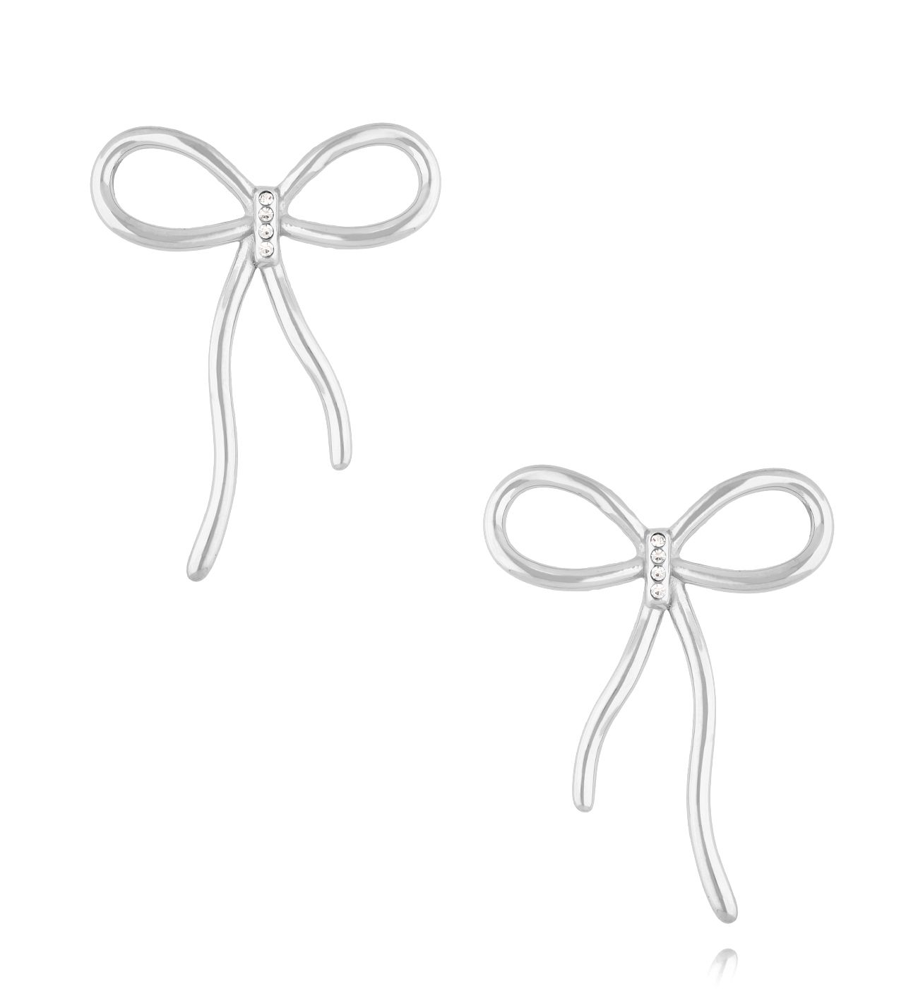 Kolczyki kokardki srebrne Radiant Bow KSA2031