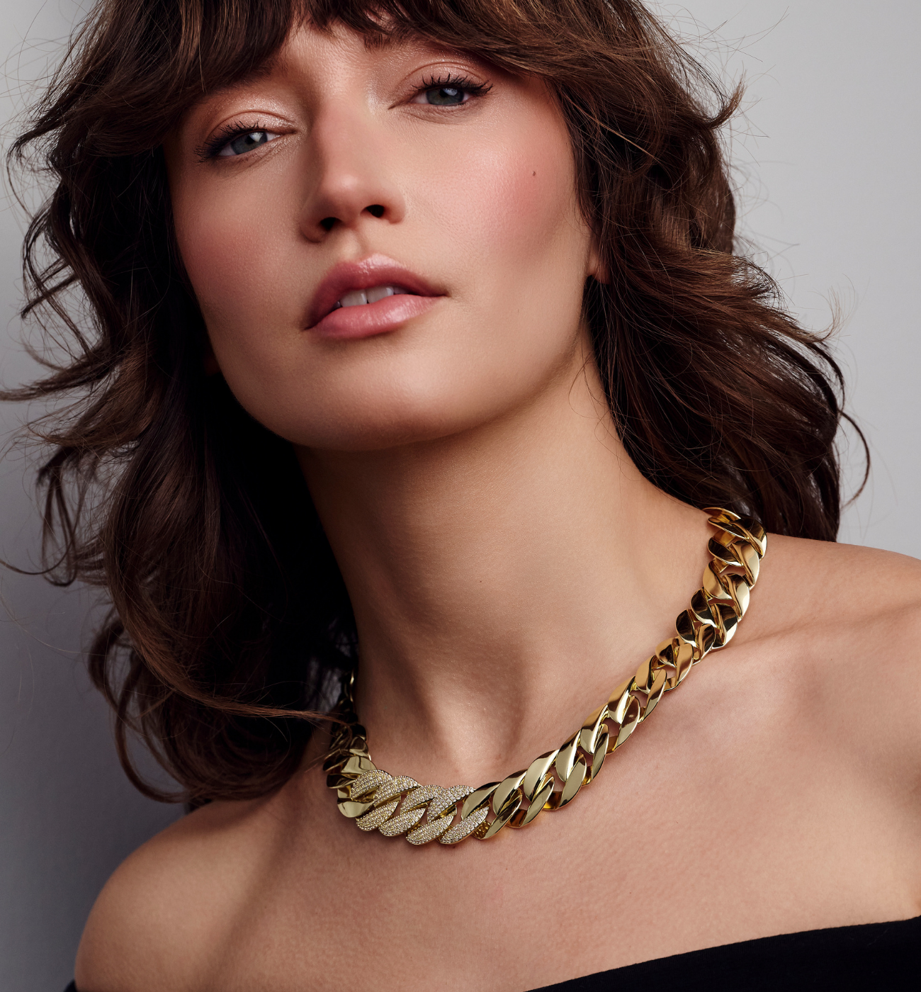 Naszyjnik złoty łańcuch Yukio - By Dziubeka