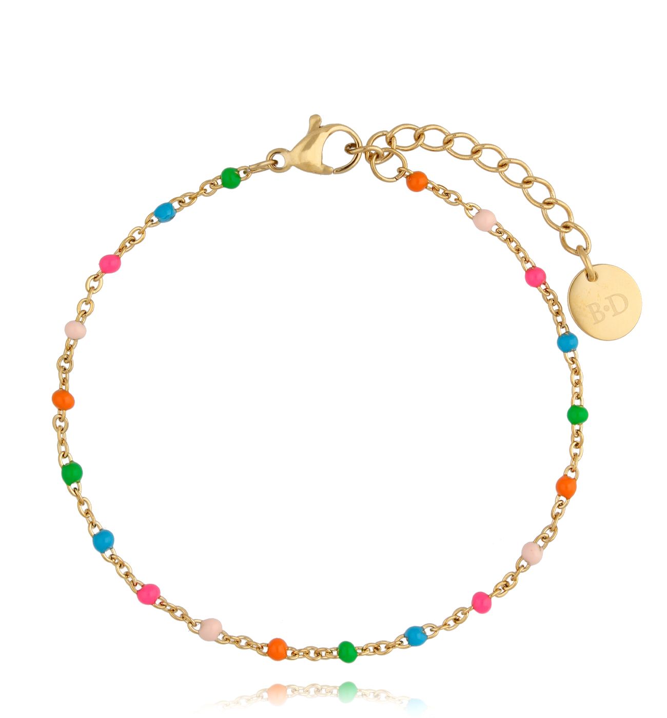 Bransoletka z kolorową emalią Summer Time - By Dziubeka