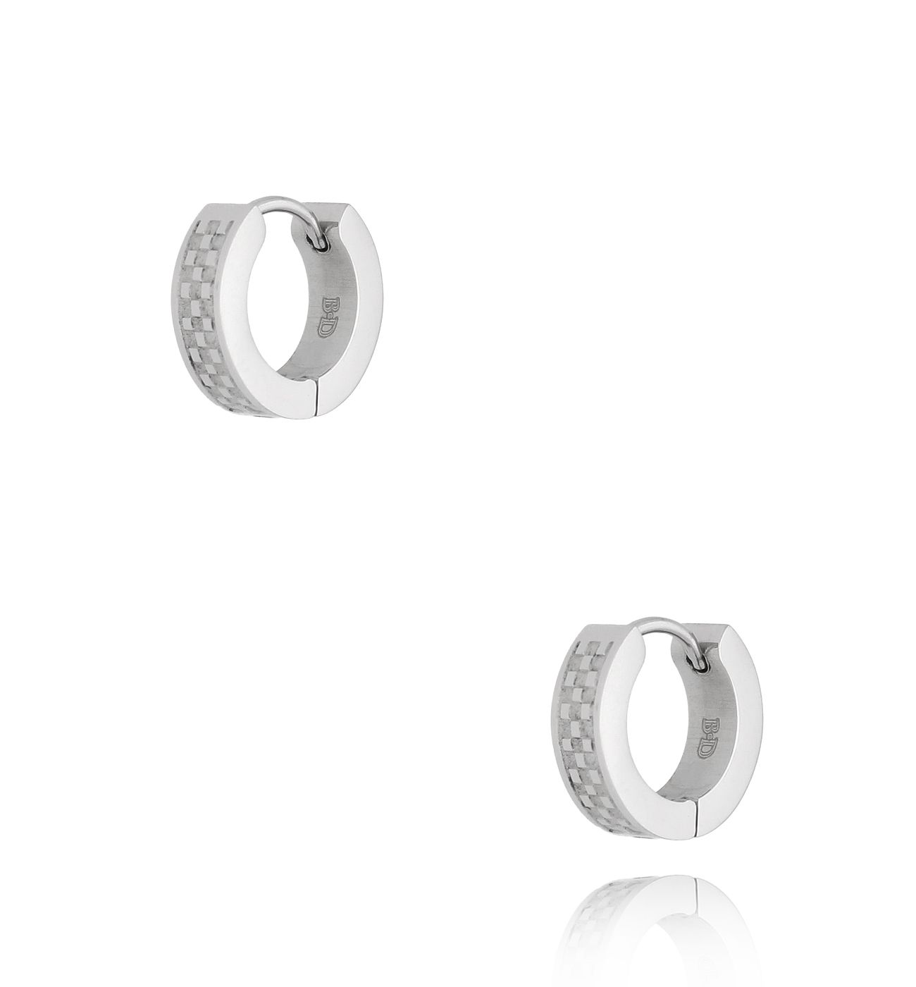 Kolczyki srebrne okrągłe Ajay 064 - By Dziubeka