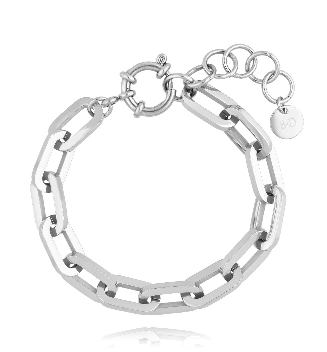 Bransoletka z łańcuchem srebrna Stainless Elegance - By Dziubeka