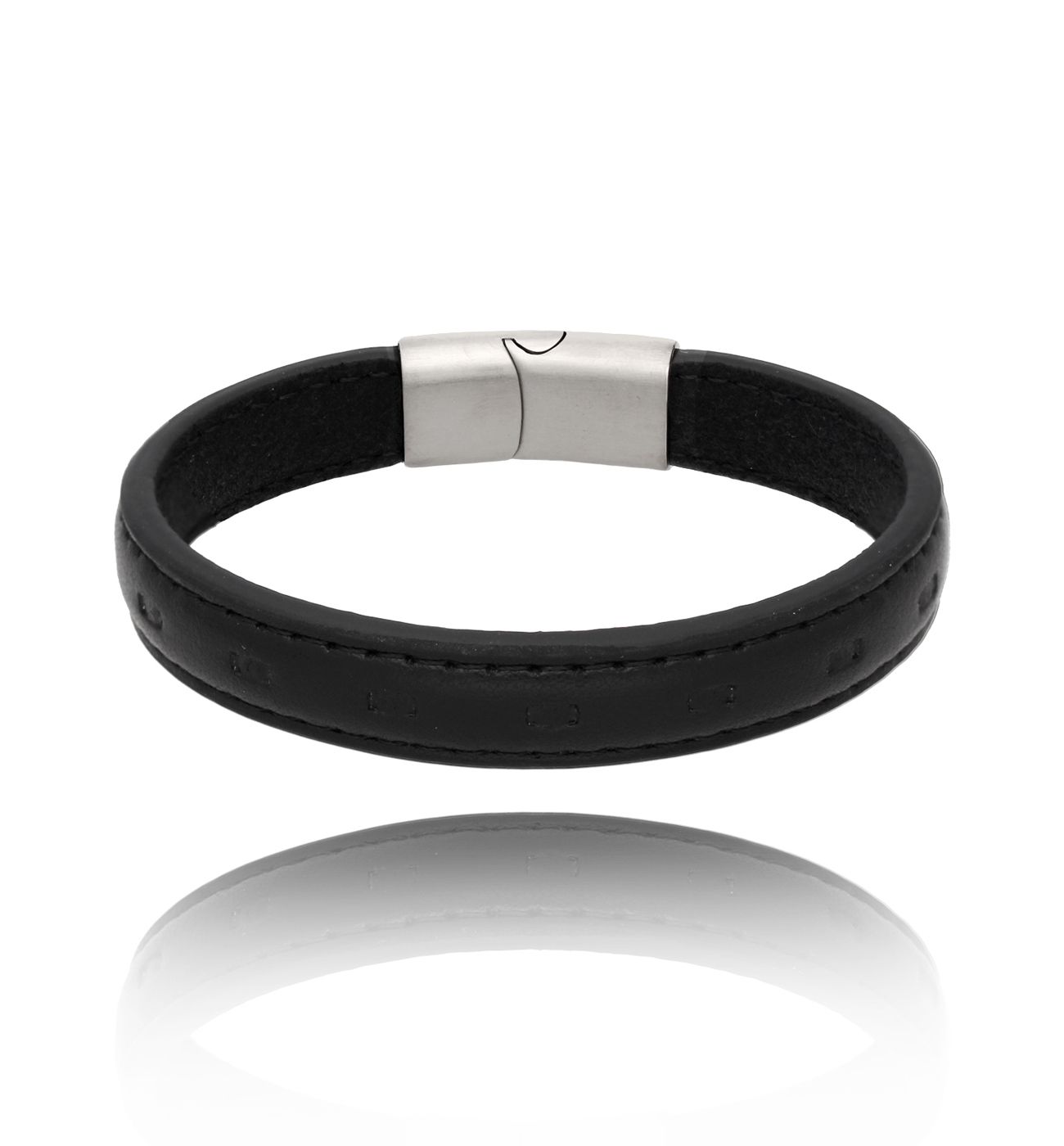 Bransoletka ze skóry Harrison 20 cm 60 - By Dziubeka