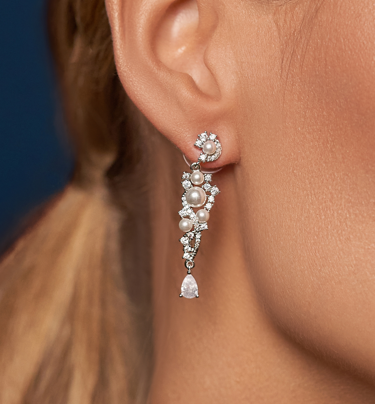 Kolczyki srebrne z perełkami Alaide KSS1620