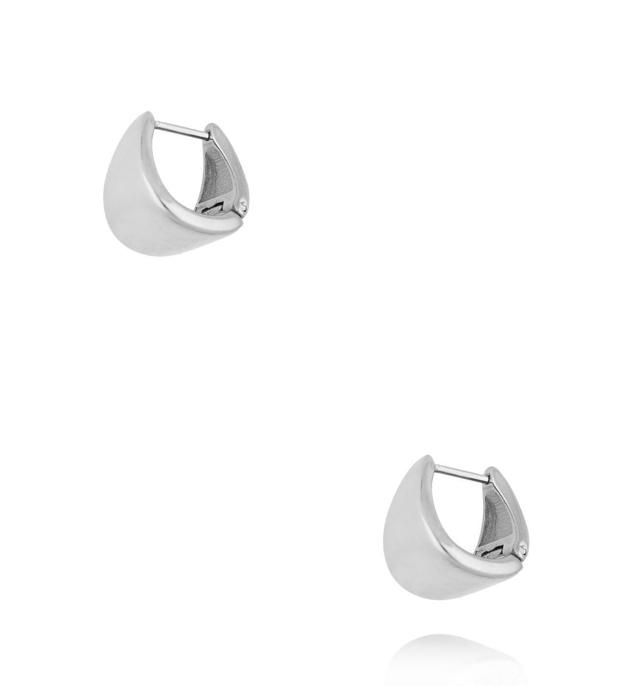 Kolczyki srebrne okrągłe - By Dziubeka