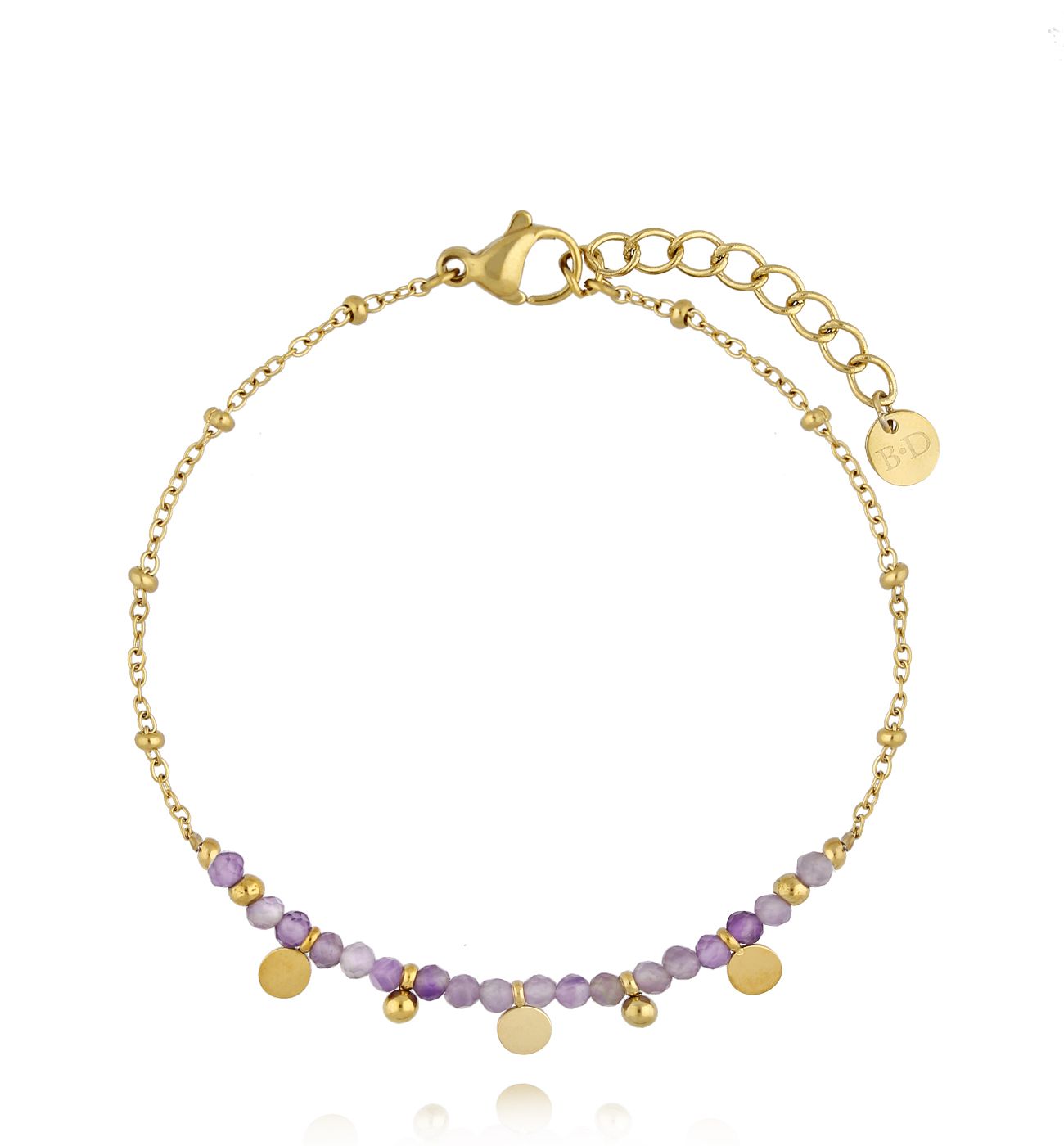 Bransoletka z ametystami Rainforest BPA0474