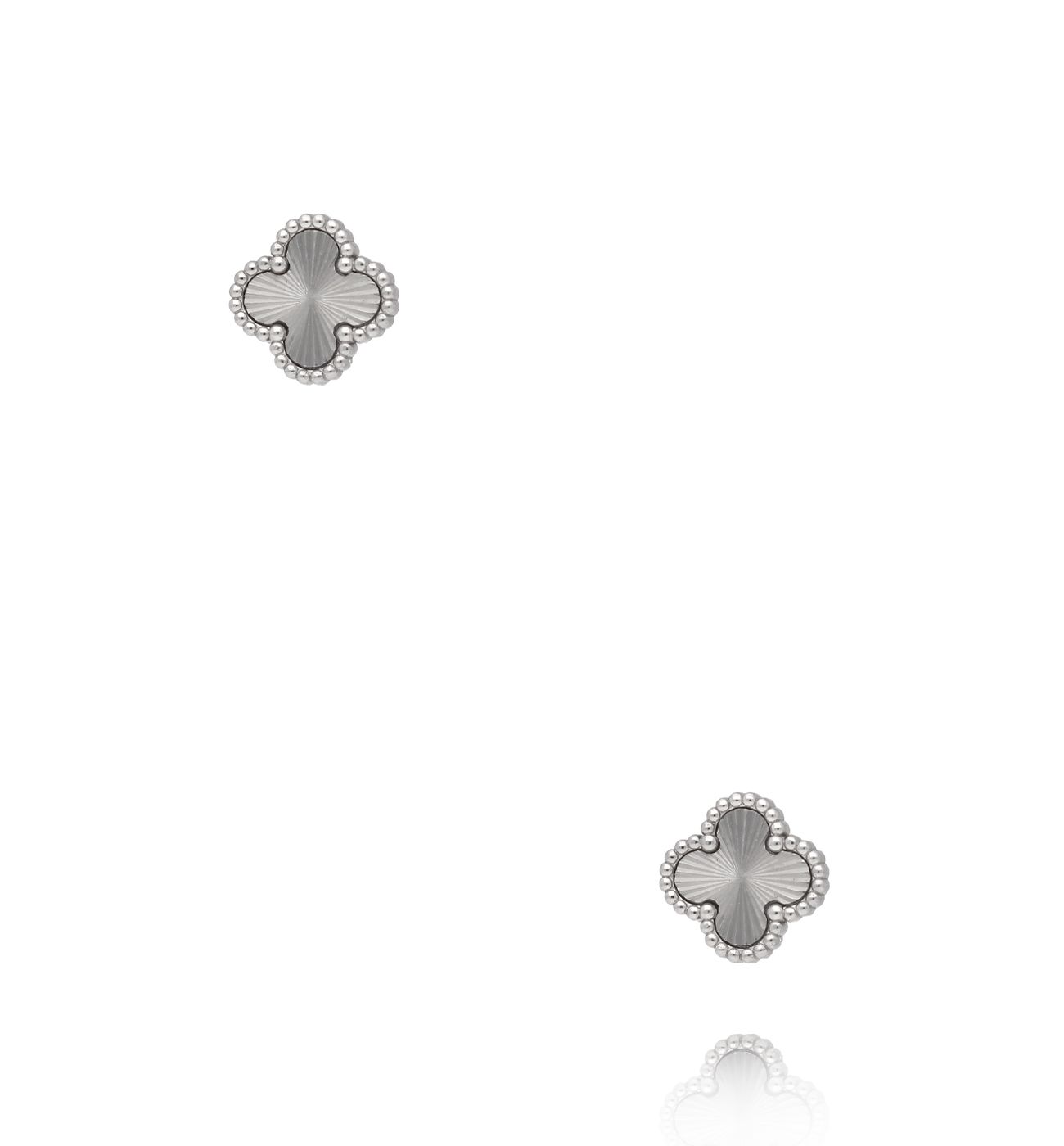 Kolczyki koniczynki srebrne KSY0592 - By Dziubeka