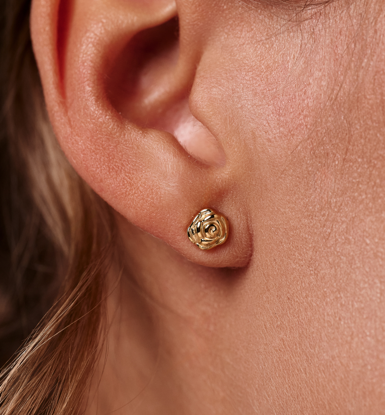 Kolczyki w kształcie róży KSY0552 - By Dziubeka