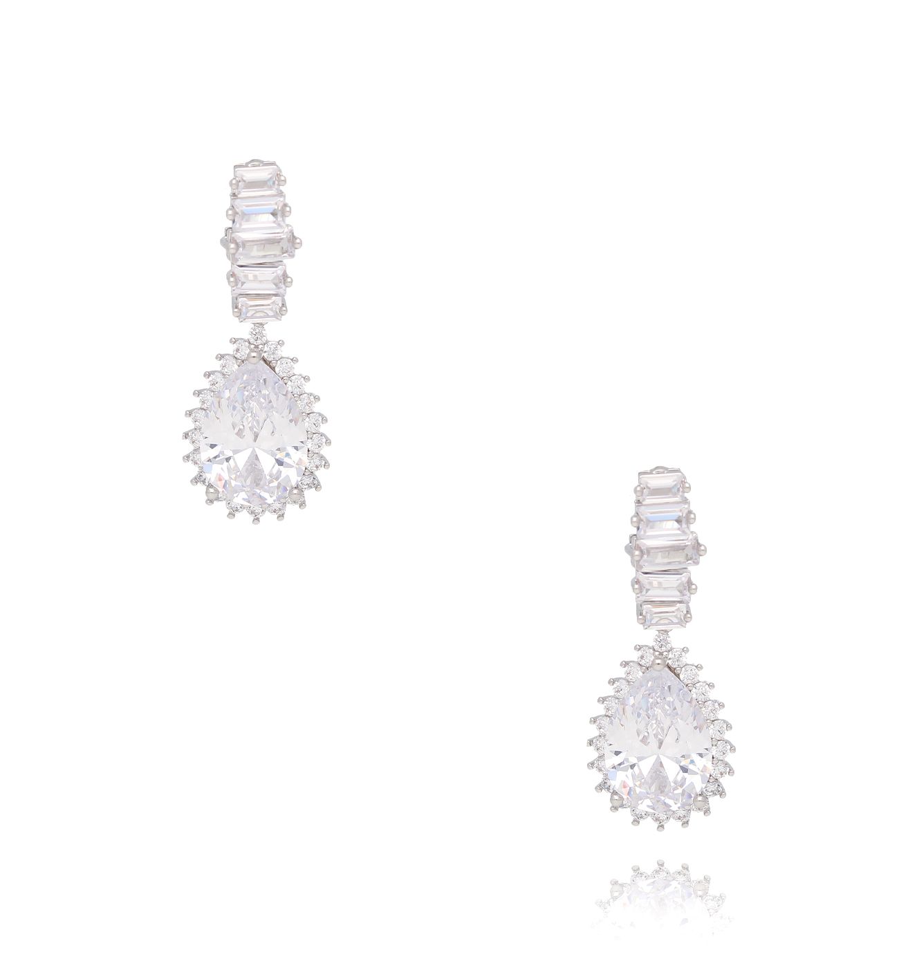 Kolczyki srebrne z kryształami Inge KSS1455